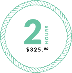 2 Hour fishing trip $325